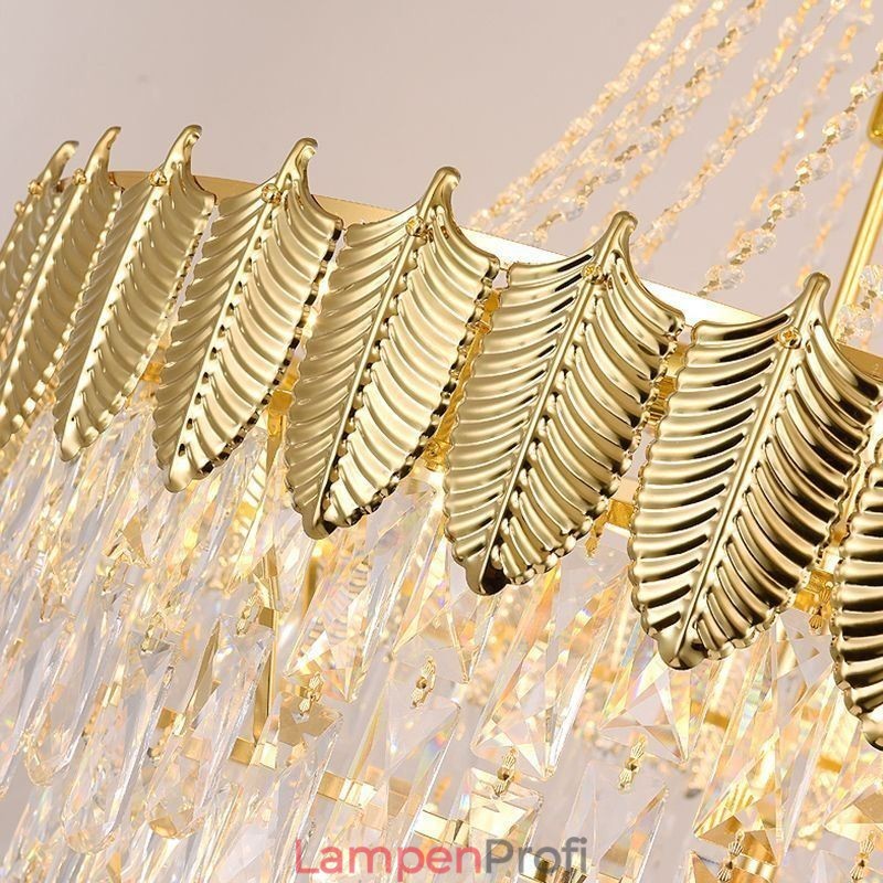 Konische Kristall-Pendelleuchte, auffällige, dekorative Duplex-Deckenleuchte