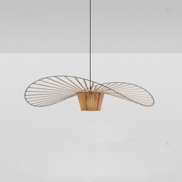 Pendelleuchte, moderne, einfache Einzel-Deckenleuchte aus Eisen, Hutform