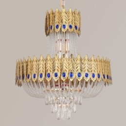 Kristall Pendelleuchte Luxus Dekorative Deckenleuchte 60cm