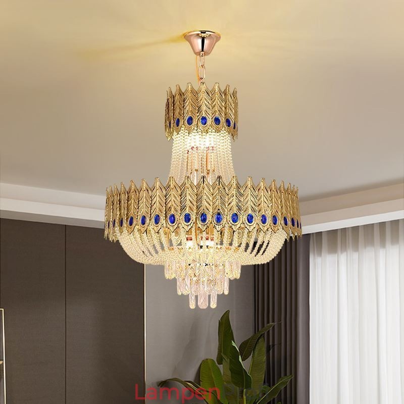 Kristall Pendelleuchte Luxus Dekorative Deckenleuchte 60cm