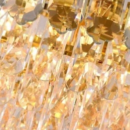 Kristall Pendelleuchte Vier Schichten Luxus Dekorative Deckenleuchte 80cm