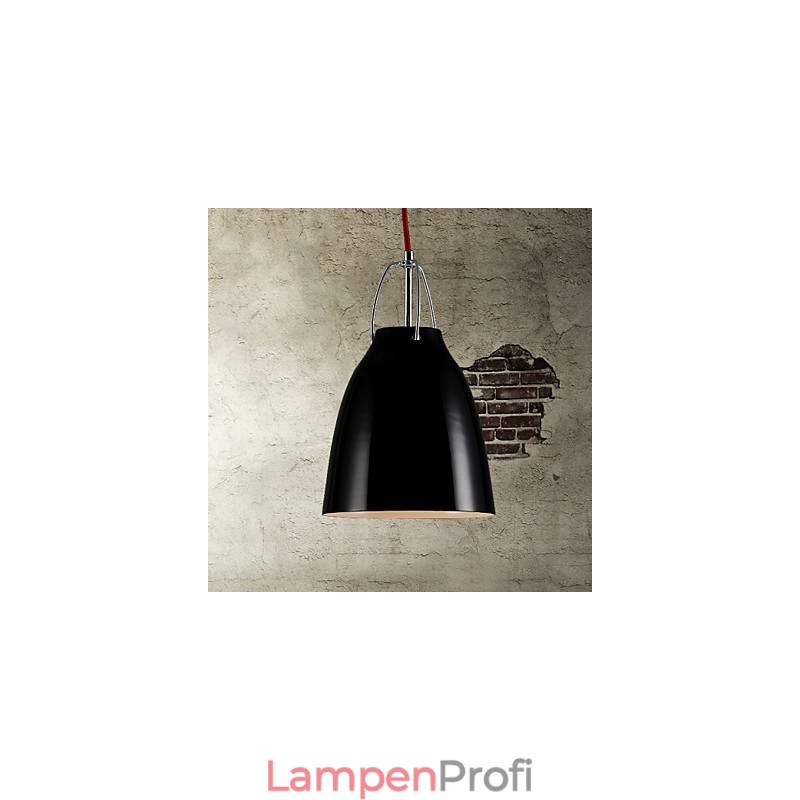 Moderne, minimalistische Hängelampe mit einem Kopf