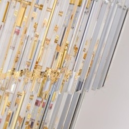 Gold Kristall Pendelleuchte Galvanisiert Gold Phoenix Schwanz Lampenschirm Deckenleuchte