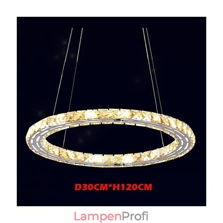 Kristall Pendelleuchte Beleuchtung Lampen Moderne Leuchten Bernstein K9 Kristall Rund Einzelring 30CM Kristall Pendelleuchte Beleuchtung Lampen Moderne Leuchten Bernstein K9 Kristall Rund Einzelring 30CM