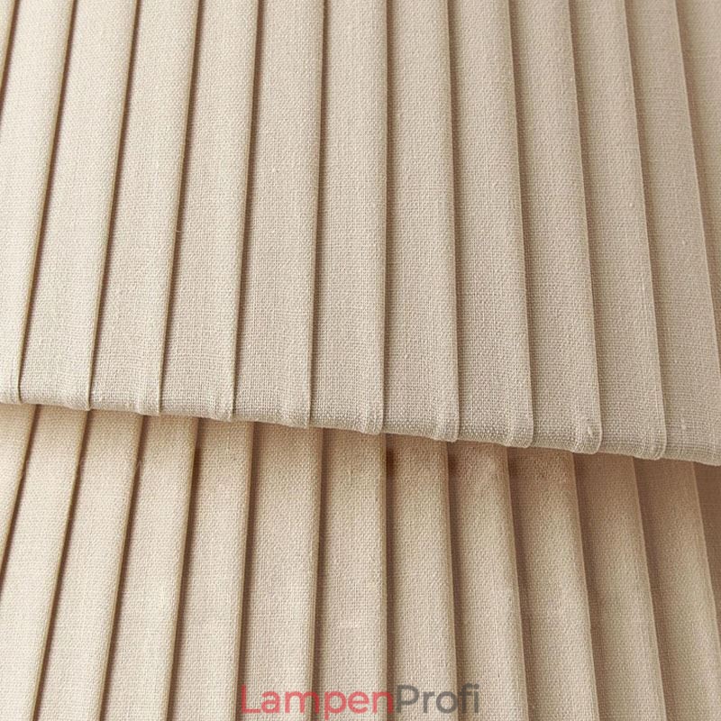 Pendelleuchte Französisch Creme Stil Doppelschicht Stoff Lampenschirm Deckenlampe