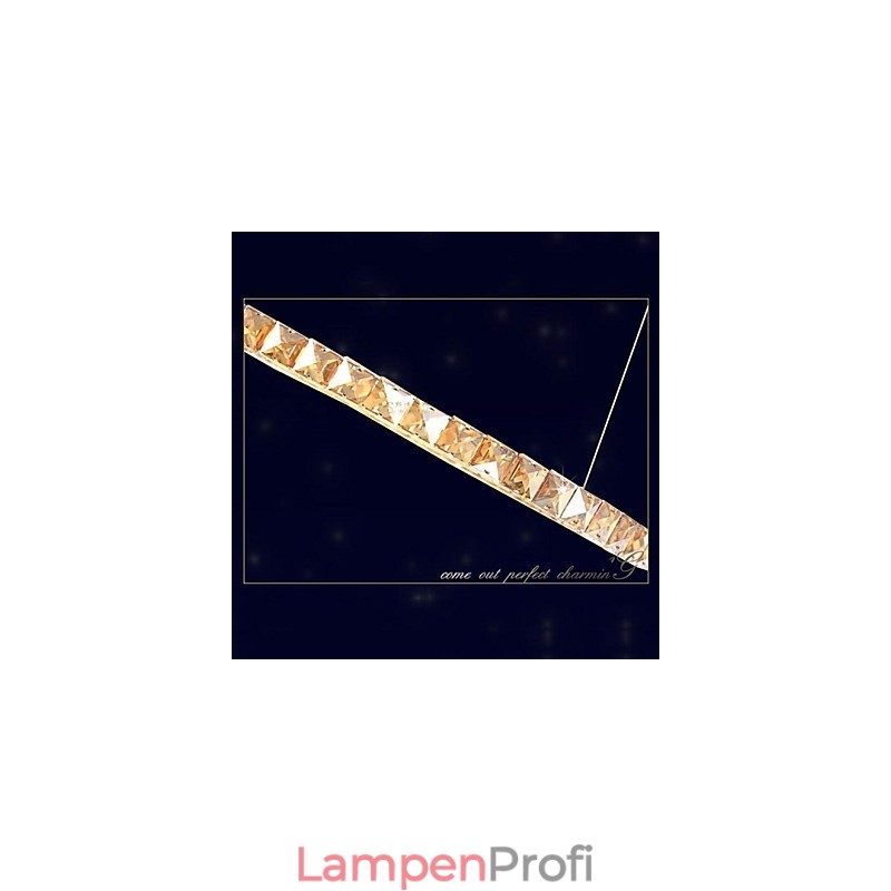 Kristall Pendelleuchte Beleuchtung Lampen Moderne Leuchten Bernstein K9 Kristall Rund Einzelring 30CM