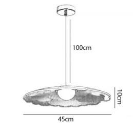 Pendelleuchte Acryl Flower Pan Deckenleuchte