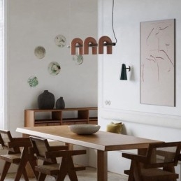 Deckenleuchte Schmiedeeisen U-förmige Pendelleuchte 90 drehbarer Schirm