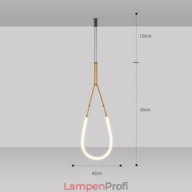 Pendelleuchte Creative Line Bambus Deckenleuchte Schwarz Gold