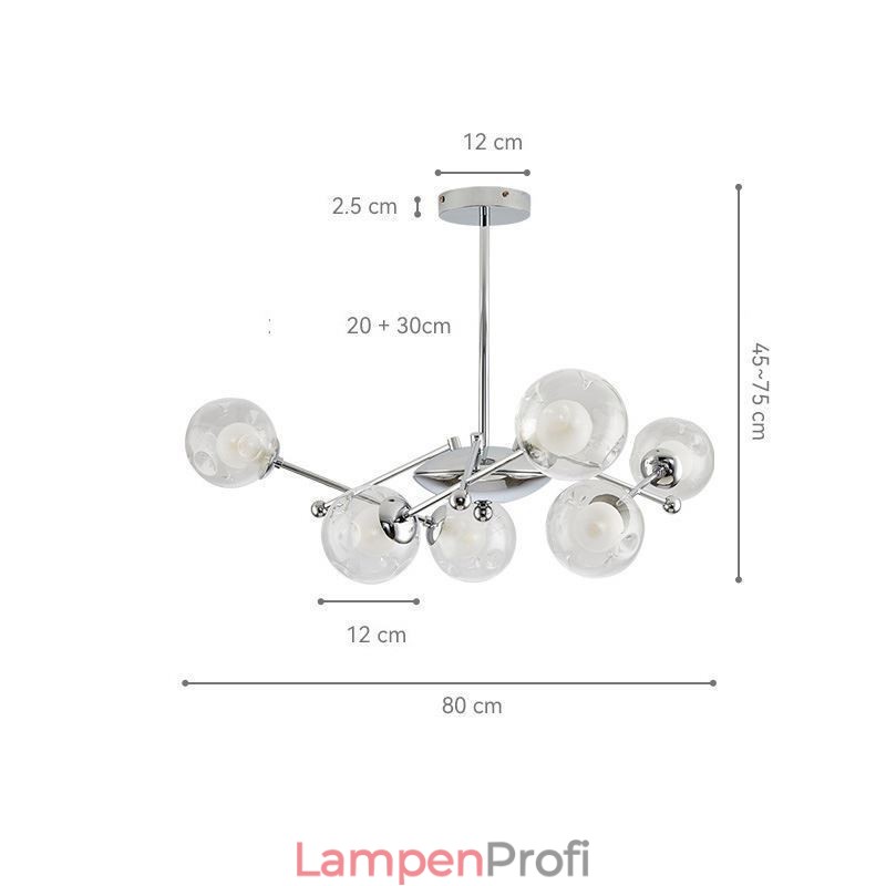 Glas Pendelleuchte im europäischen Stil Einfache Magic Beans Deckenleuchte