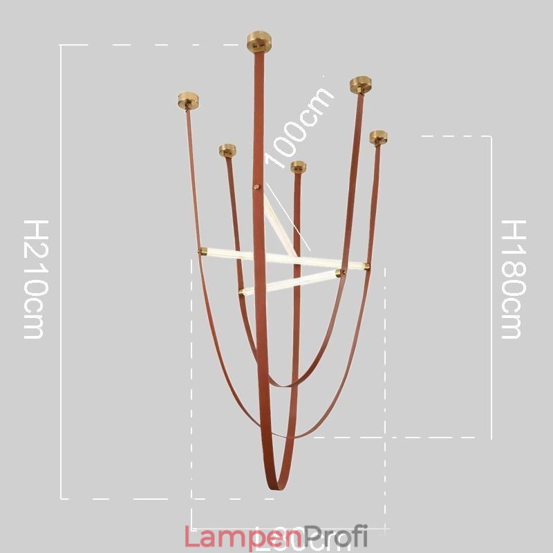 Europäische Pendelleuchte Wabi Sabi Stil Gürtel Dekoratives Licht