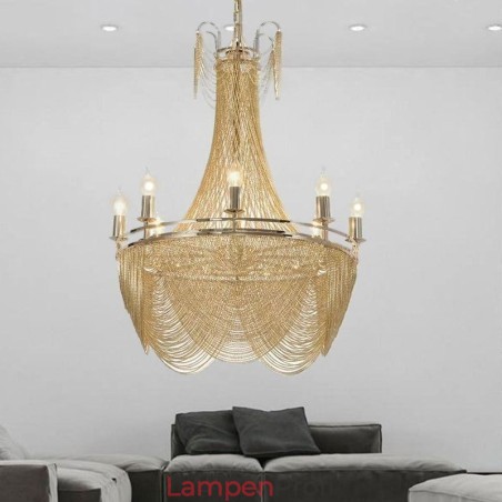 Aluminium Kette Anhänger Licht Kreative Licht Luxus Quaste Dekorative Licht Gold Silber Aluminium Kette Anhänger Licht Kreative Licht Luxus Quaste Dekorative Licht Gold Silber