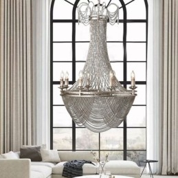 Aluminium Kette Anhänger Licht Kreative Licht Luxus Quaste Dekorative Licht Gold Silber