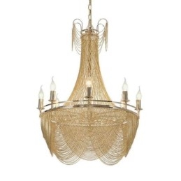 Aluminium Kette Anhänger Licht Kreative Licht Luxus Quaste Dekorative Licht Gold Silber