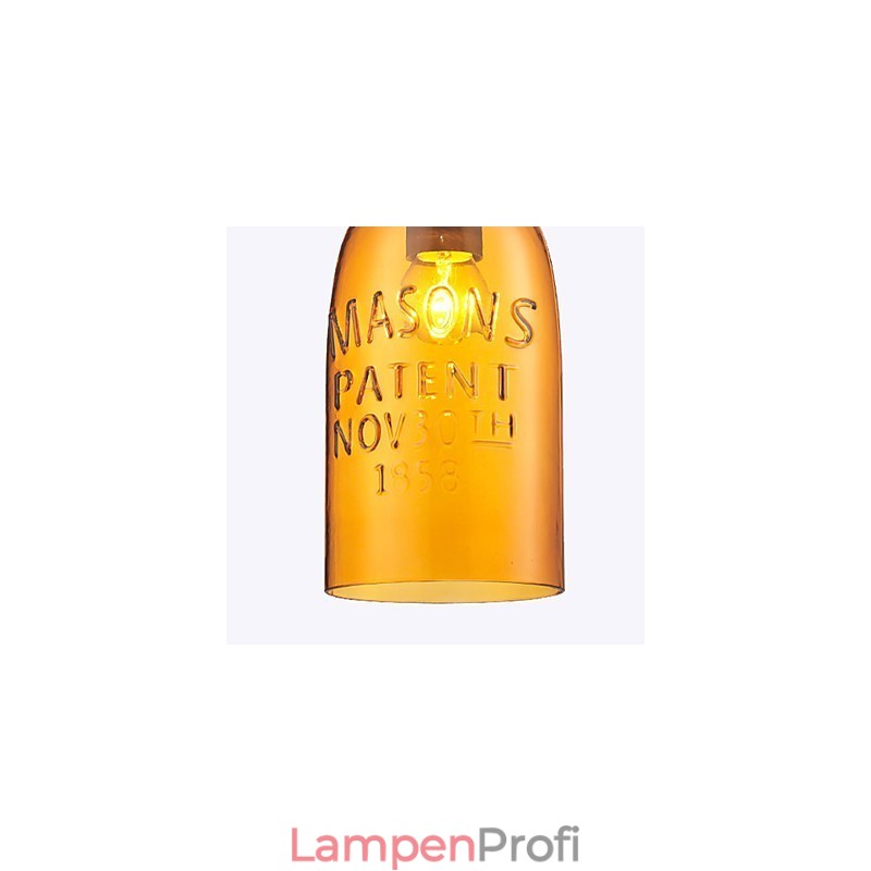 Pendelleuchte 1 Licht Italienischer Stil Transparente Galvanisierung