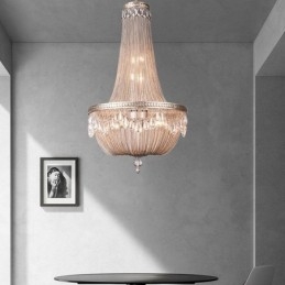 Quaste Pendelleuchte Retro American Duplex Aluminium Kette Deckenleuchte
