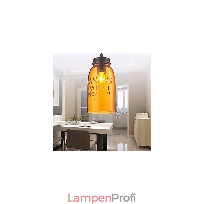 Pendelleuchte 1 Licht Italienischer Stil Transparente Galvanisierung