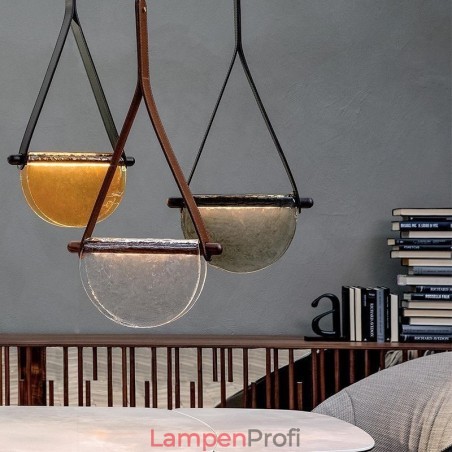Pendelleuchte, moderne minimalistische Deckenleuchte aus Glas mit Gürtel Pendelleuchte, moderne minimalistische Deckenleuchte aus Glas mit Gürtel