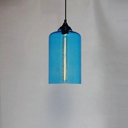 Flaschendesign-Anhänger 1 Licht Prägnante Eisenmalerei