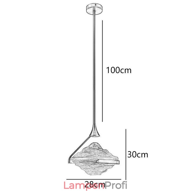 Pendelleuchte Moderne minimalistische Schmiedeeisen Lavaglas Deckenleuchte