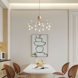 Pendelleuchte Nordic Creative Natural White Deckenleuchte 14 Lichter