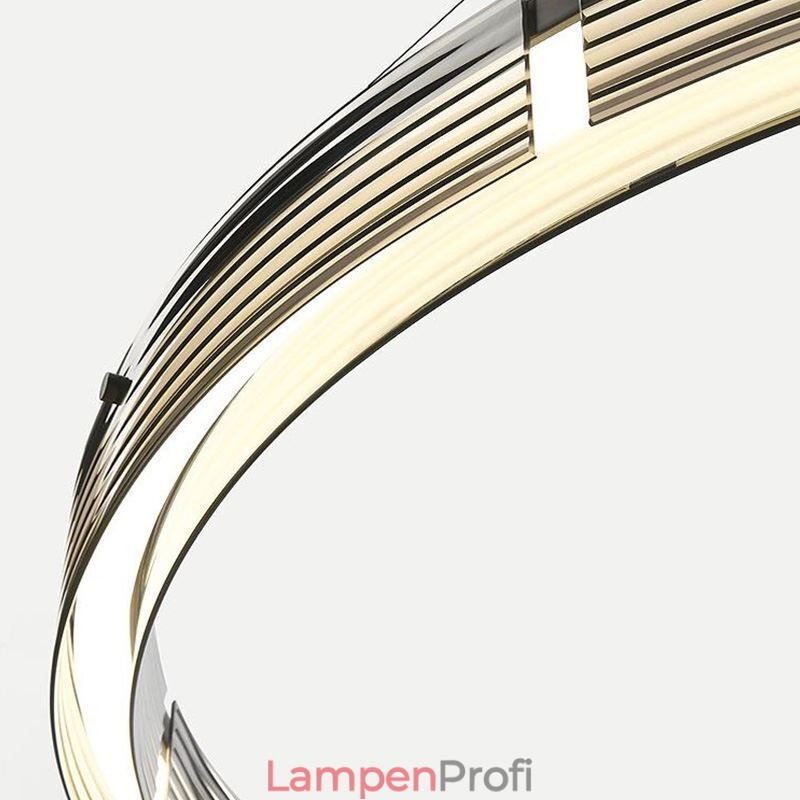 Pendelleuchte 60 80CM Kreis Glas Deckenleuchten Trichromatisches Dimmen