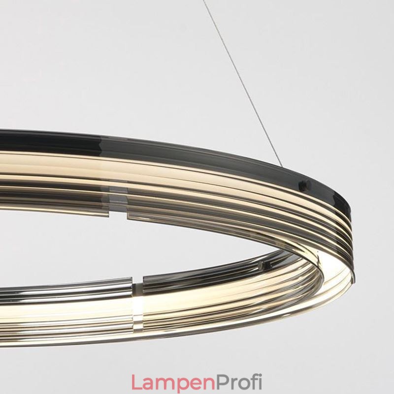 Pendelleuchte 60 80CM Kreis Glas Deckenleuchten Trichromatisches Dimmen