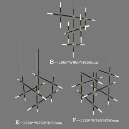 Pendelleuchte Spleißen Warmweiß Kreative Deckenleuchte DIY Kombinationslampe