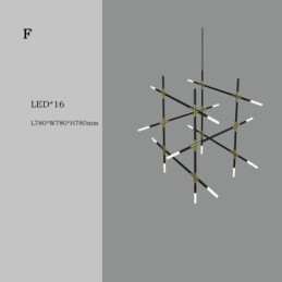 Pendelleuchte Spleißen Warmweiß Kreative Deckenleuchte DIY Kombinationslampe