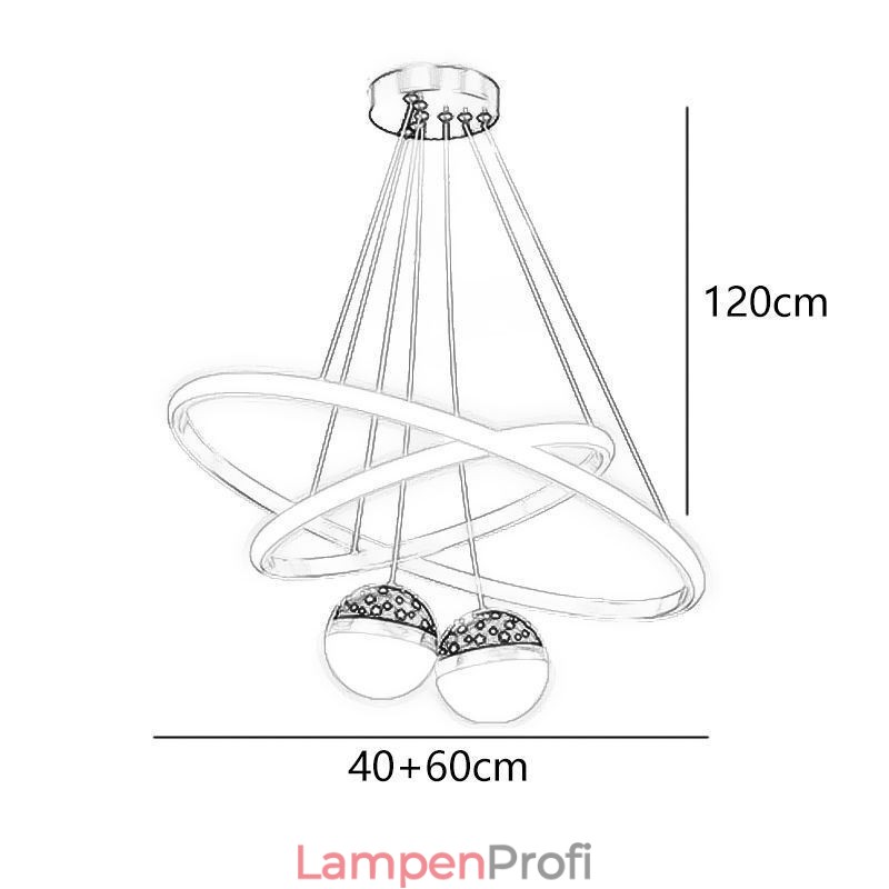 Moderne Pendelleuchte Schmiedeeisen Silikon Doppelkreis Ring Deckenleuchte