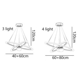 Pendelleuchte Schmiedeeisen Acryl Sternenhimmel Ring Deckenleuchte