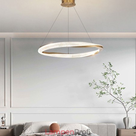 Pendelleuchte Schmiedeeisen Acryl Ring Einzelkreis Deckenleuchte