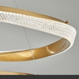 Pendelleuchte Schmiedeeisen Acryl Ring Einzelkreis Deckenleuchte