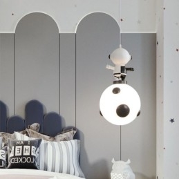 Minimalistische Pendelleuchte Schmiedeeisen Mondlandung Kleine Deckenleuchte