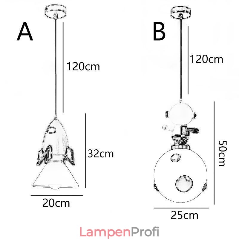 Minimalistische Pendelleuchte Schmiedeeisen Mondlandung Kleine Deckenleuchte