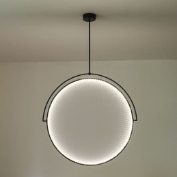 Nordische Pendelleuchte Kreative Schmiedeeisenring-Deckenleuchte