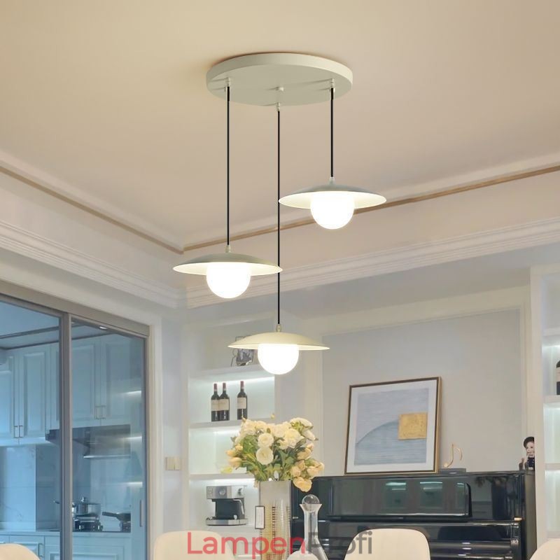 Nordic Pendant Kreative Schmiedeeisen G9 Disc Deckenleuchte