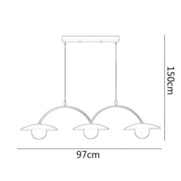 Nordic Pendelleuchte Kreative G9 Schmiedeeisen Welle Deckenleuchte