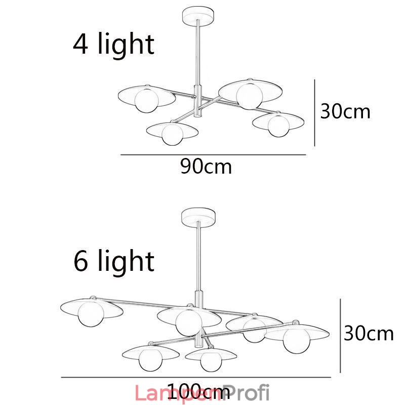 Nordic Pendelleuchte Kreative G9 Schmiedeeisenscheibe Deckenleuchte