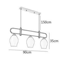 Nordic Pendelleuchte Schmiedeeisen Kreative Staubblatt Deckenleuchte