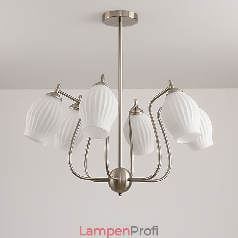 Nordic Pendelleuchte Kreative Schmiedeeisen Sand Nickel Blume Staubblatt Deckenleuchte