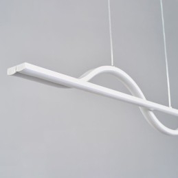 Stilvolle Pendelleuchte Aluminium Art Wave Deckenlampe