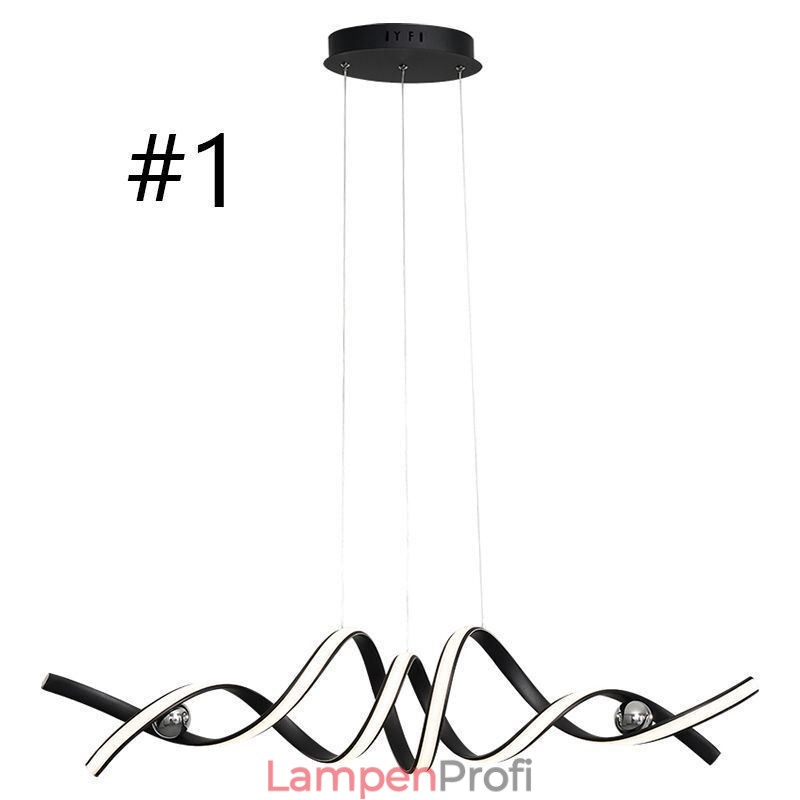 Minimalistische Pendelleuchte Aluminium Art Minimalistische Spiral-Deckenleuchte