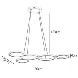 Stilvolle Pendelleuchte Aluminium Art Deckenleuchte