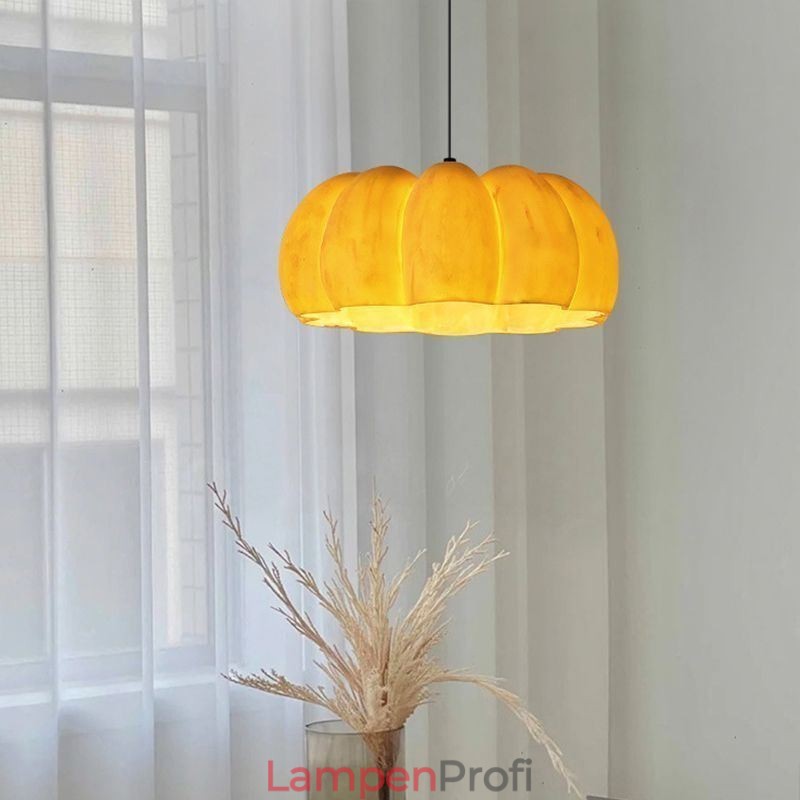 Einkopf-Kürbis-Pendelleuchte, japanische Retro-Deckenleuchte