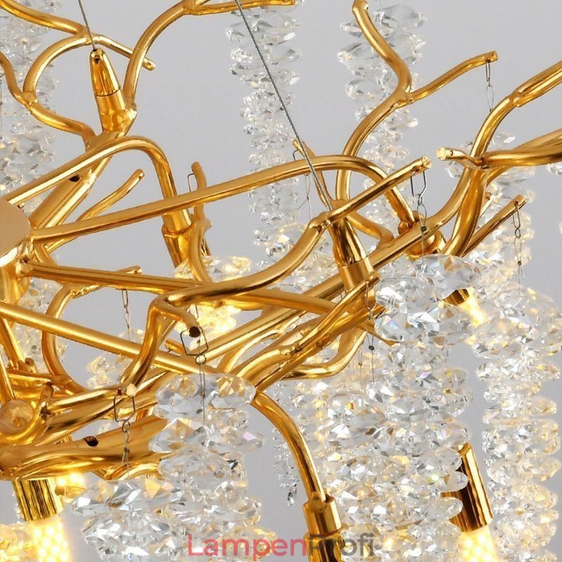 Nordische Pendelleuchte Golden Branch G9 Glas Kronleuchter