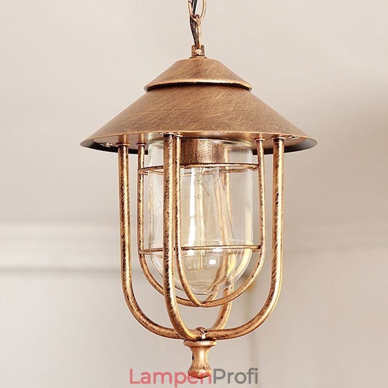 Amerikanischen Retro Outdoor Licht Wasserdicht Vogelkäfig Form Anhänger Licht