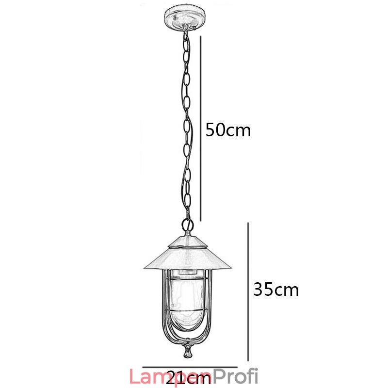 Amerikanischen Retro Outdoor Licht Wasserdicht Vogelkäfig Form Anhänger Licht