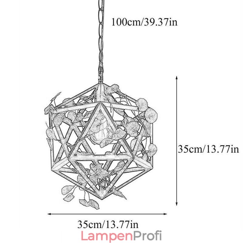 Industrielle Vintage Pendelleuchte Eisen Vogelkäfig Pendelleuchte