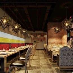 Industrielle Vintage Pendelleuchte Eisen Vogelkäfig Pendelleuchte